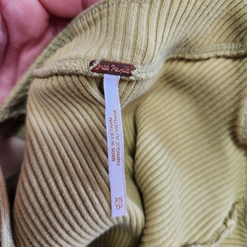 Green Free People Bridgette‎ Ribbed Tank size XS - Picture 10 of 11